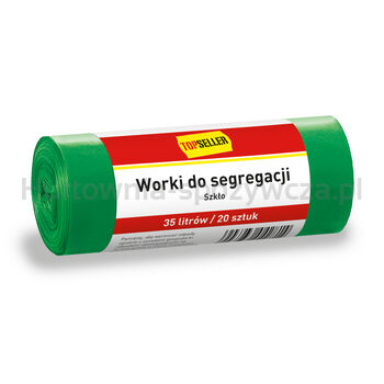 Topseller Worki Do Segregacji 35L Zielone 20 Szt