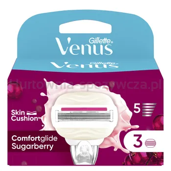 Venus Comfortglide Sugarberry Miami Pachnące Ostrza dla kobiet Wkłady do maszynki x3