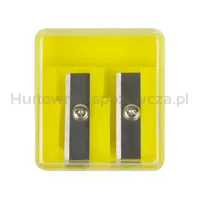 Donau Temperówka plastikowa, podwójna, mix kolorów  - 5