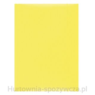 Teczka Z Gumką Office Products, Karton, A4, 300Gsm, 3-Skrz., Żółta
