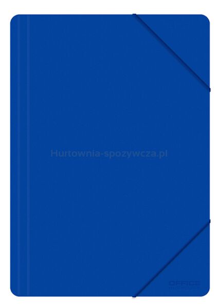 Office Products Teczka z gumką, A4, PP, 500mikr., 3-skrz., niebieska 