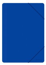 Office Products Teczka z gumką, A4, PP, 500mikr., 3-skrz., niebieska 