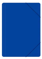 Office Products Teczka Z Gumką, A4, Pp, 500Mikr., 3-Skrz., Niebieska 