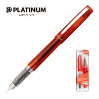 Platinum Pióro wieczne Prefounte Vermilion Orange, F, w plastikowym opakowaniu, na blistrze, pomarańczowe [BIURO]