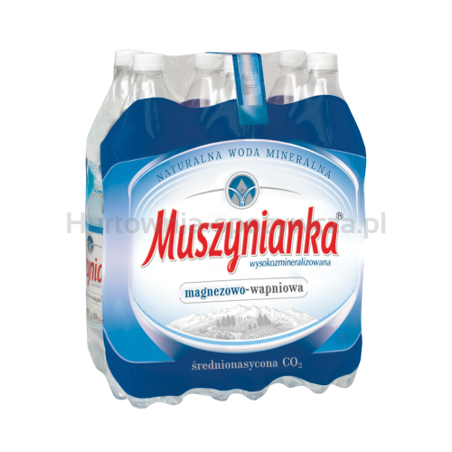 Woda Muszynianka Gazowana, Średnionasycona Co2 1,5L x 6szt.