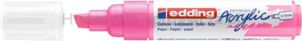 Marker akrylowy e-5000 EDDING, 5-10 mm, różowy neonowy