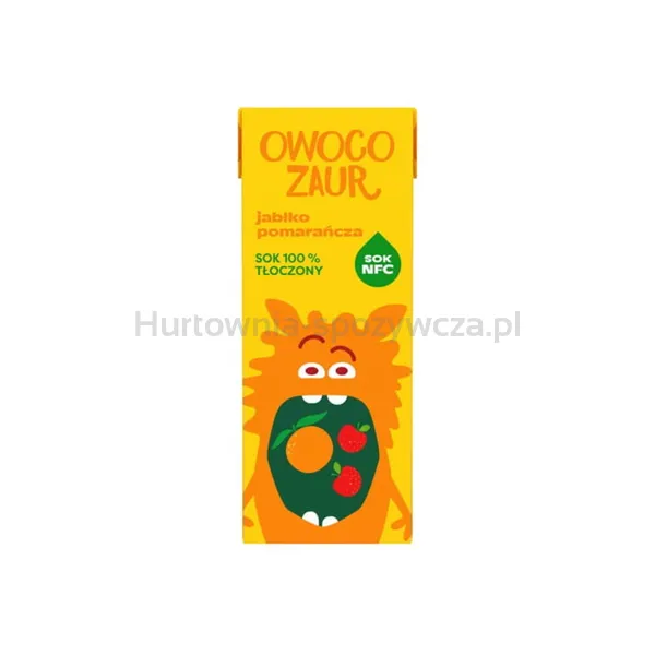 OWOCOZAUR sok jabłko pomarańcza NFC 200 ml