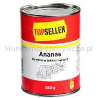 Topseller Ananas Kawałki W Lekkim Syropie 565G