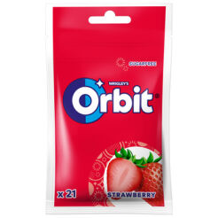 Orbit Strawberry Guma Do Żucia Bez Cukru 29 G (21 Drażetek)