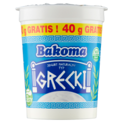 Bakoma Jogurt Naturalny Typ Grecki 440 G 