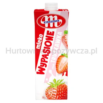 Mlekovita Mleko Wypasione UHT smak truskawka 1L