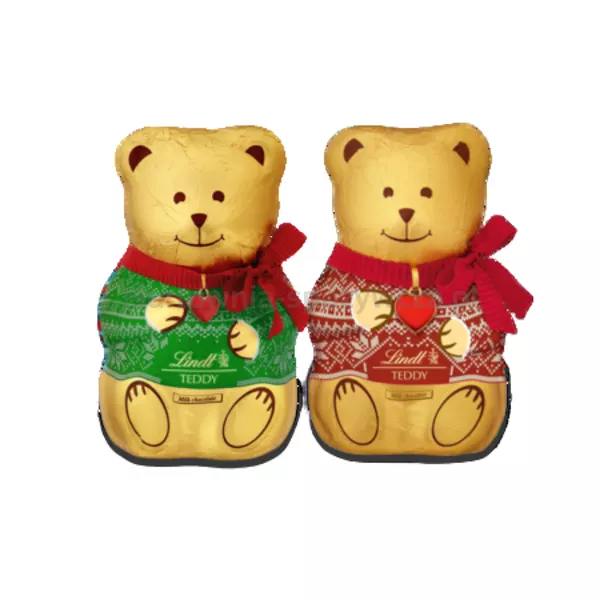 Lindt Teddy Sweater Red&Green 100G
