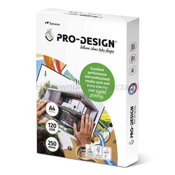 Pro-Design Fsc Papier kserosatynowany, klasa A++, A4, 168CIE, 120gsm, 250 ark. 