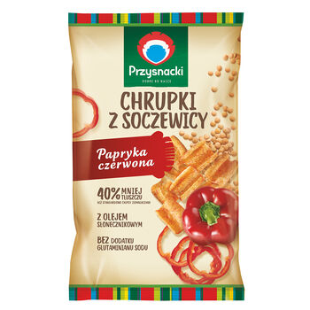 Przysnacki Chrupki Z Soczewicy Papryka Czerwona 80G