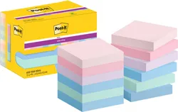 Karteczki Post-It Super Sticky, 47,6X47,6Mm, 12X90 Kart., Soulful