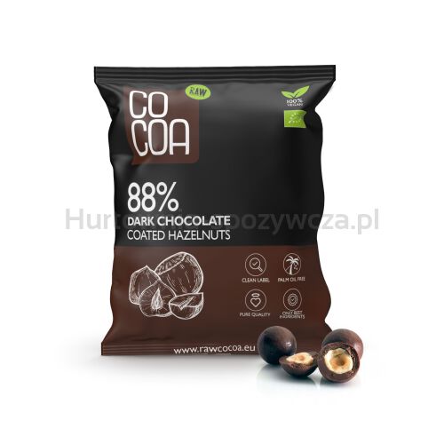 Orzechy Laskowe W Czekoladzie Ciemnej 88 % Bio 70 G - Cocoa [BIO]