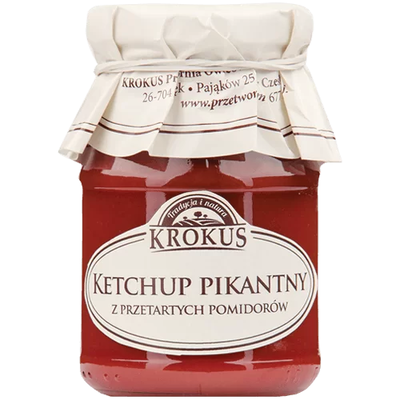 Ketchup Pikantny Bezglutenowy 180 G - Krokus [BIO]