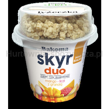 Skyr duo Jogurt typu islandzkiego mango-liczi z granolą 215g