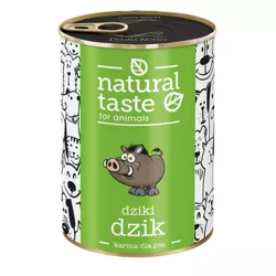Dolina Noteci Natural Taste Puszka dla Psa Dziki Dzik 400g