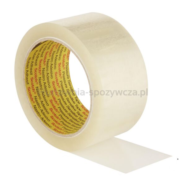 Taśma pakowa SCOTCH® Cichoodwijalna (309), 48mm, 66m, transparentna - 2
