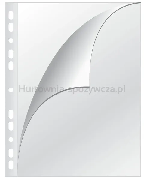 Koszulki na dokumenty Q-CONNECT, typ L, PP, A4, krystal, 150mikr., 100szt.