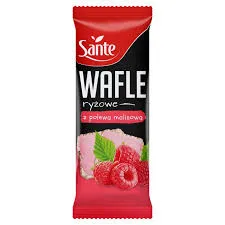Sante Wafle Ryżowe Z Polewą Malinową 66G