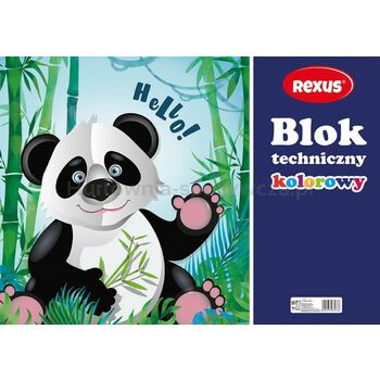 Rexus Blok techniczny kolorowy 10 kartek, A3