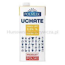 Polmlek Mleko Uchate UHT 2,0% 1 L x 12 sztuk