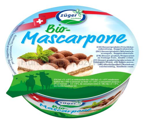 Mascarpone O Smaku Waniliowym Bio 250 G - Zuger [BIO]