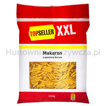 Topseller Xxl Makaron Rurki Z Pszenicą Durum 2,5 Kg