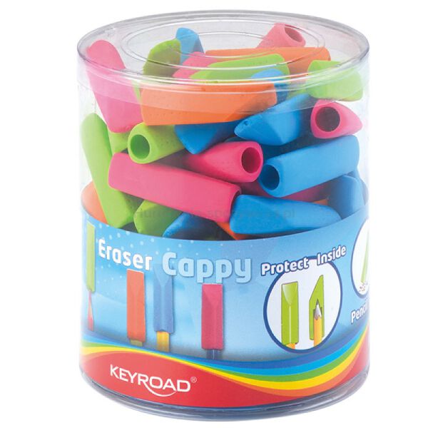 Gumka uniwersalna KEYROAD Cappy, tuba, mix kolorów - 2