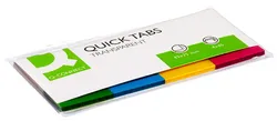 Q-Connect Zakładki Indeksujące Pp, 25X45Mm, 4X40 Kart., Mix Kolorów 