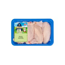 ZAGRODOWY SUPREME Z KURCZAKÓW (FILETY ZE SKÓRĄ I PIERWSZYM CZŁONEM SKRZYDŁA) ok. 1 KG, MAP, ŚWIEŻE