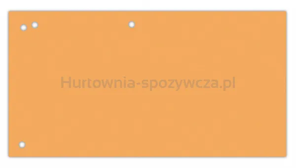 Office Products Przekładki karton, 1/3 A4, 240x105mm, 100szt., pomarańczowe 