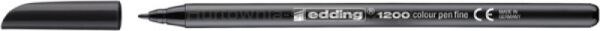Pisak z cienką końcówką e-1200 EDDING, 1mm, czarny