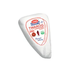 Garwolin Twaróg garwoliński tłusty Klinek pergamin + folia Około 500g 