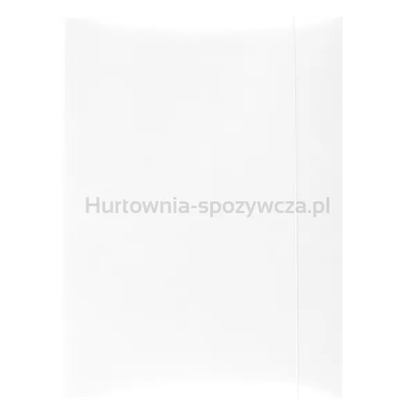 Teczka z gumką OFFICE PRODUCTS, karton, A4, 300gsm, 3-skrz., biała