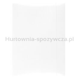 Office Products Teczka z gumką, karton, A4, 300gsm, 3-skrz., biała 