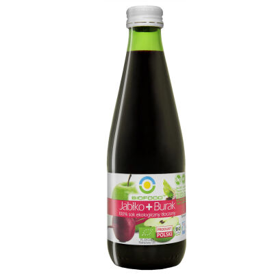 Sok Jabłkowo - Buraczkowy Nfc Bezglutenowy Bio 300 Ml - Bio Food [BIO]