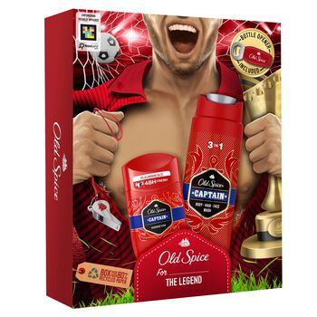 Zestaw podarunkowy Old Spice Footballer dezodorant w sztyfcie, żel pod prysznic, otwieracz do butelek 300 ml