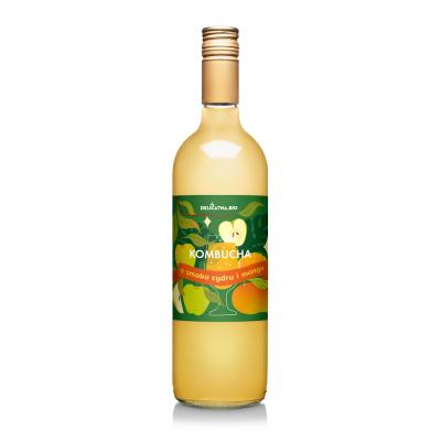 Kombucha O Smaku Cydru I Mango Bio 750 Ml - Delikatna [BIO]