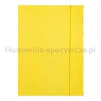 Teczka z gumką OFFICE PRODUCTS, Fluo soft touch, karton/lakier, A4, 320gsm, 3-skrz., mix kolorów - 6