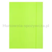 Teczka z gumką OFFICE PRODUCTS, Fluo soft touch, karton/lakier, A4, 320gsm, 3-skrz., mix kolorów - 2