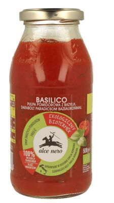 Pulpa Pomidorowa Z Bazylią Bio 500 G - Alce Nero [BIO]