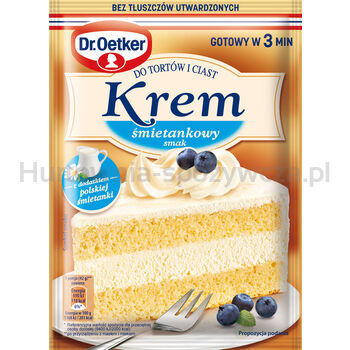 Dr. Oetker Krem do tortów i ciast smak śmietankowy 105 g