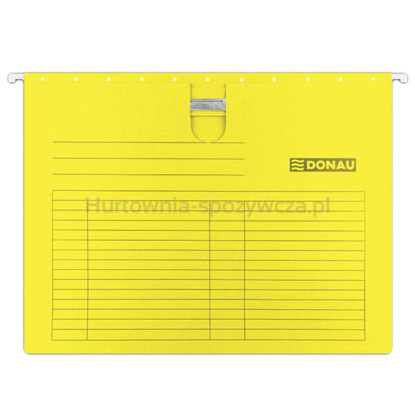 Donau Teczka zawieszkowa z wąsem, A4, 230gsm, żółta 