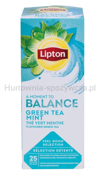 Herbata LIPTON Feel Good Selection, Balance, zielona, miętowa, 25 kopert