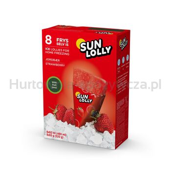 Sun lolly lody wodne do zamrażania w domu truskawka 480 ml