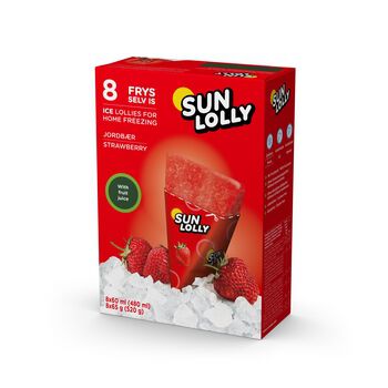 Sun lolly lody wodne do zamrażania w domu truskawka 480 ml