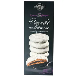 Kopernik Pierniki nadziewane w białej czekoladzie smak czarnej porzeczki 150 g
